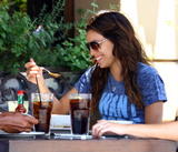 Eva Longoria at Toast Bakery Cafe, Hollywood